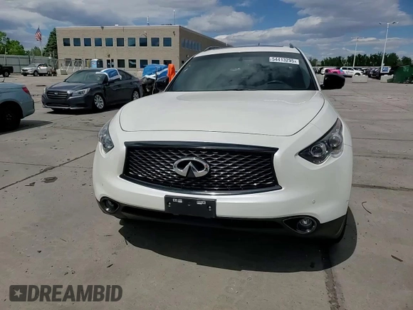 2017 Infiniti QX70 z VIN JN8CS1MW8HM410257, wystawiony jako Copart lot #54413295 z przebiegiem 41 206 mil mil oraz Szkody całkowita. Historia ofert i sprzedaży dostępna na DreamBid. Obrazek 14.