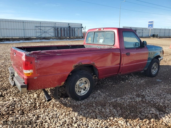 1996 Ford Ranger XL with VIN 1FTCR10A3TUB60954, listed as a Copart auction lot 48135455 with 159,015 mi miles and Salvage Title. Bid and sale history available at carsss.com. Image 3.