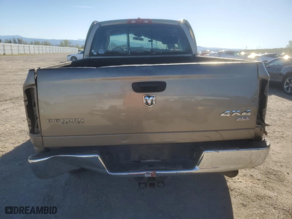 2007 Dodge Ram 2500 SLT with VIN 1D7KS28C67J528035, listed as a Copart auction lot 50407635 with 0 mi miles and Salvage Title. Bid and sale history available at carsss.com. Image 6.