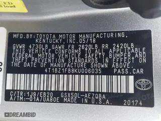 2019 Toyota Avalon XLE with VIN 4T1BZ1FB8KU006035, listed as a IAAI auction lot 41591179 with 111,917 mi miles. Bid and sale history available at carsss.com. Image 9.