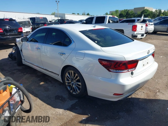 2013 Lexus LS 460 with VIN JTHBL5EF5D5124038, listed as a IAAI auction lot 40197929 with 232,697 mi miles and . Bid and sale history available at DreamBid. Image 3.