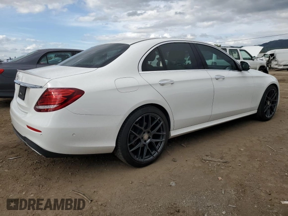2018 Mercedes-Benz E 300 with VIN WDDZF4JB2JA329815, listed as a Copart auction lot 50950665 with 61,543 mi miles and Salvage Title. Bid and sale history available at DreamBid. Image 3.
