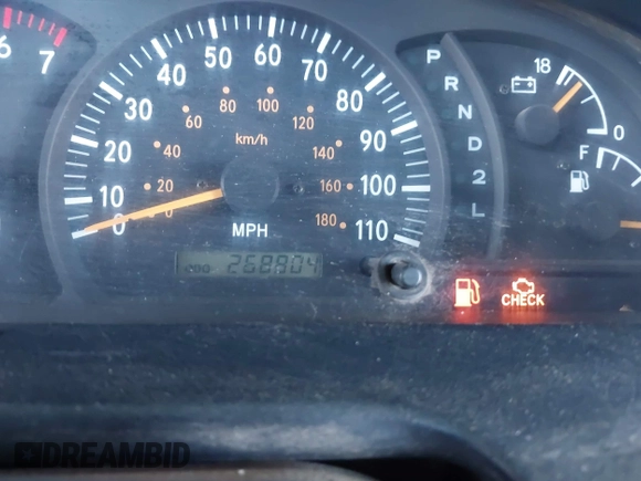 2001 Toyota Tundra SR5 with VIN 5TBRT34191S163739, listed as a IAAI auction lot 41964307 with 268,804 mi miles and . Bid and sale history available at DreamBid. Image 7.