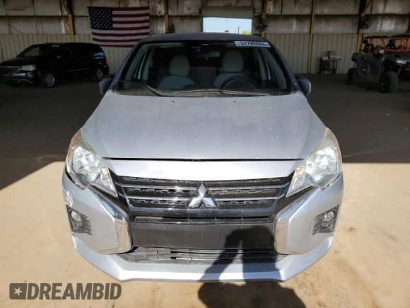 2021 Mitsubishi Mirage ES with VIN ML32FUFJ8MHF05568, listed as a Copart auction lot 51780665 with 80,960 mi miles and Salvage title. Bid and sale history available at DreamBid. Image 5.