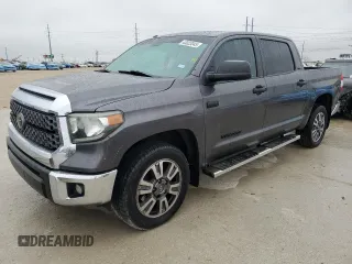 2018 Toyota Tundra 2WD SR5 with VIN 5TFEY5F18JX242054, listed as a Copart auction lot 43023045 with 127,640 mi miles and Salvage Title. Bid and sale history available at carsss.com. Image 1.
