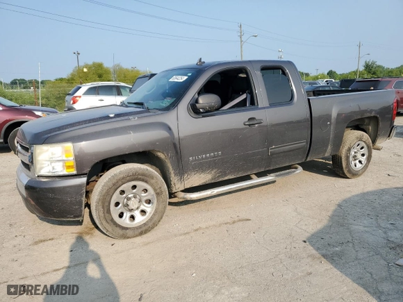 2011 Chevrolet Silverado 1500 LS with VIN 1GCRCREA5BZ240468, listed as a Copart auction lot 63644254 with 0 mi miles and Salvage Title. Bid and sale history available at carsss.com. Image 1.
