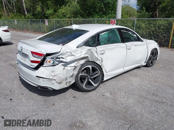 2019 Honda Accord Sport with VIN 1HGCV1F33KA113896, listed as a IAAI auction lot 41961776 with 92,248 mi miles and . Bid and sale history available at DreamBid. Image 4.