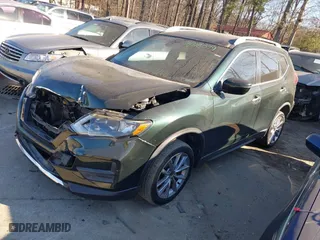 2019 Nissan Rogue SL with VIN 5N1AT2MT8KC782606, listed as a IAAI auction lot 41318079 with 185,355 mi miles. Bid and sale history available at carsss.com. Image 2.
