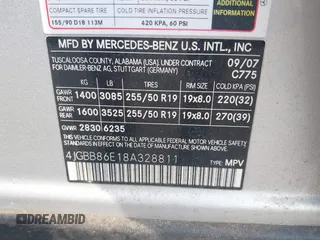2008 Mercedes-Benz M 350 с VIN 4JGBB86E18A328811, выставлен на аукционе IAAI как лот 42511891 с пробегом 132 407 миль миль и . История ставок и продаж доступна на DreamBid. Изображение 9.