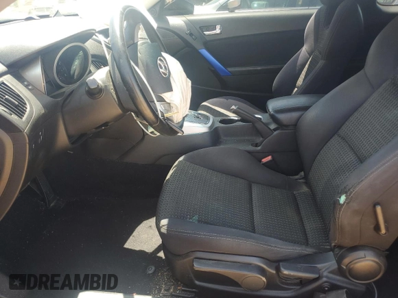 2010 Hyundai Genesis Coupe with VIN KMHHT6KD5AU014219, listed as a Copart auction lot 55022775 with 126,043 mi miles and Salvage title. Bid and sale history available at DreamBid. Image 7.