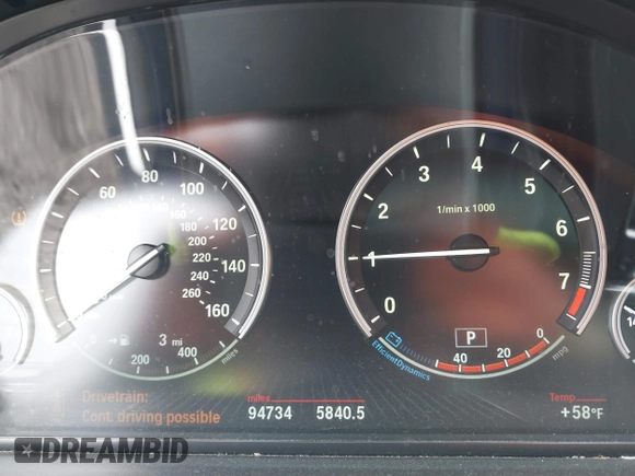 2015 BMW 5 Series 535i with VIN WBA5B1C55FG128387, listed as a IAAI auction lot 41885806 with 94,734 mi miles and . Bid and sale history available at carsss.com. Image 7.