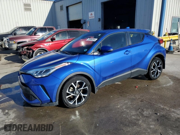 2021 Toyota C-HR LE with VIN NMTKHMBX7MR138137, listed as a Copart auction lot 76988354 with 44,574 mi miles and Salvage Title. Bid and sale history available at DreamBid. Image 1.