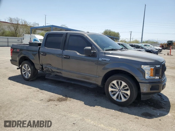 2018 Ford F-150 XL with VIN 1FTEW1CG6JKF80184, listed as a Copart auction lot 62591095 with 60,929 mi miles and Salvage title. Bid and sale history available at DreamBid. Image 4.