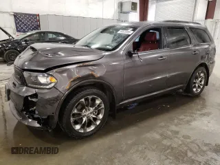 2019 Dodge Durango R/T with VIN 1C4SDJCTXKC743386, listed as a Copart auction lot 50820995 with 71,752 mi miles and Salvage Title. Bid and sale history available at carsss.com. Image 1.