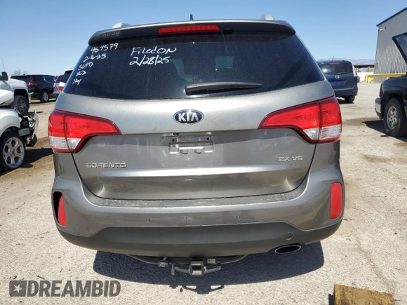 2015 Kia Sorento EX with VIN 5XYKU4A7XFG632362, listed as a Copart auction lot 48212845 with 111,200 mi miles and Salvage Title. Bid and sale history available at carsss.com. Image 6.