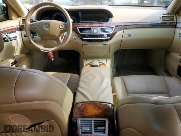 2007 Mercedes-Benz S 550 with VIN WDDNG71XX7A103152, listed as a Copart auction lot 60936705 with 106,127 mi miles and Salvage title. Bid and sale history available at DreamBid. Image 8.