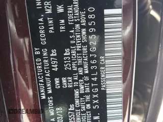 2018 Kia Optima LX with VIN 5XXGT4L36JG259580, listed as a Copart auction lot 63820585 with 115,066 mi miles and Salvage title. Bid and sale history available at DreamBid. Image 12.