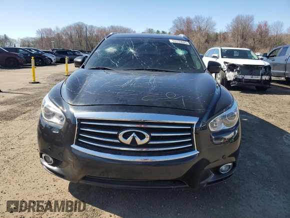 2013 Infiniti JX35 with VIN 5N1AL0MM5DC313344, listed as a Copart auction lot 53133625 with 193,936 mi miles and Salvage Title. Bid and sale history available at carsss.com. Image 5.