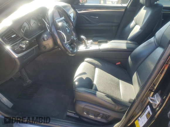 2016 BMW 5 Series 535i with VIN WBA5B1C54GG132111, listed as a Copart auction lot 43409355 with 133,043 mi miles and Salvage Title. Bid and sale history available at DreamBid. Image 7.