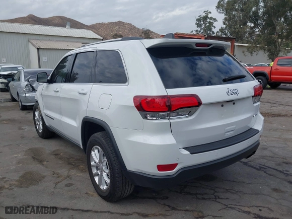 2021 Jeep Grand Cherokee Laredo X with VIN 1C4RJEAG7MC814311, listed as a IAAI auction lot 41086735 with 35,046 mi miles. Bid and sale history available at carsss.com. Image 3.