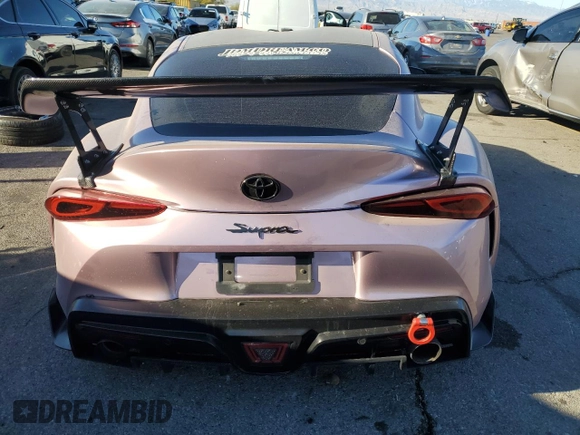 2021 Toyota GR Supra 3.0 with VIN WZ1DB0C07MW043083, listed as a Copart auction lot 83678084 with 35,289 mi miles and Salvage Title. Bid and sale history available at carsss.com. Image 6.