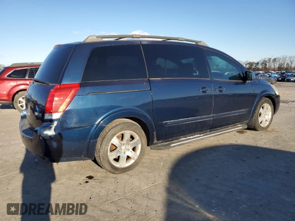 2005 Nissan Quest SE with VIN 5N1BV28U25N131126, listed as a Copart auction lot 45471885 with 158,059 mi miles and Clean Title. Bid and sale history available at carsss.com. Image 3.