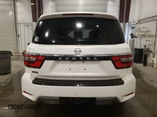 2022 Nissan Armada SV with VIN JN8AY2AD3N9675519, listed as a Copart auction lot 88018885 with 75,802 mi miles and Salvage Title. Bid and sale history available at carsss.com. Image 6.