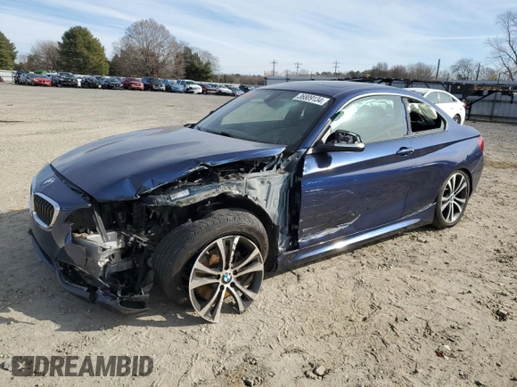 2016 BMW 2 Series 228i xDrive with VIN WBA1G9C59GV598997, listed as a Copart auction lot 36809134 with 76,116 mi miles. Bid and sale history available at carsss.com. Image 1.