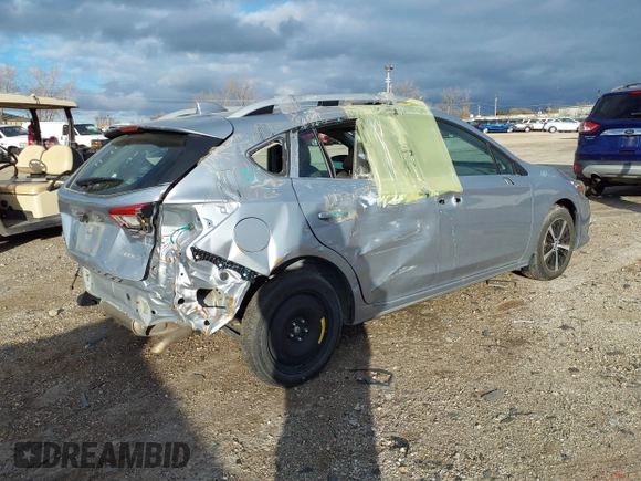 2023 Subaru Impreza Premium with VIN 4S3GTAD62P3701626, listed as a IAAI auction lot 41085511 with 28,745 mi miles and . Bid and sale history available at DreamBid. Image 4.