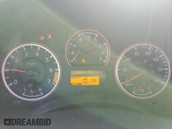 2012 Nissan Titan SV with VIN 1N6BA0ED0CN309652, listed as a Copart auction lot 46663485 with 139,884 mi miles and Salvage title. Bid and sale history available at DreamBid. Image 9.