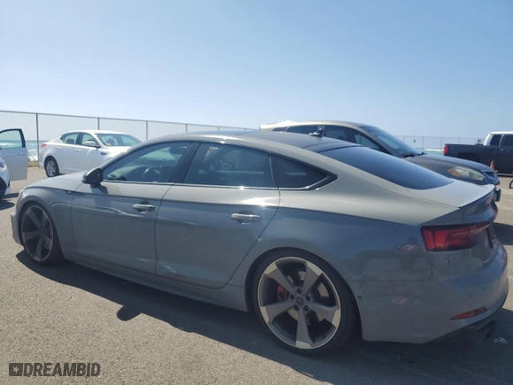 2019 Audi S5 Sportback Premium Plus with VIN WAUC4CF56KA000939, listed as a Copart auction lot 86567954 with 45,169 mi miles and Salvage Title. Bid and sale history available at carsss.com. Image 2.