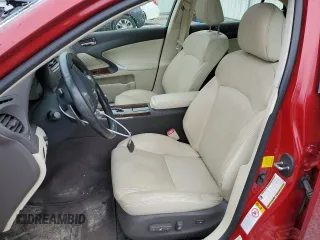 2012 Lexus IS 250 with VIN JTHCF5C20C5053860, listed as a Copart auction lot 58081105 with 114,564 mi miles and Salvage title. Bid and sale history available at DreamBid. Image 7.