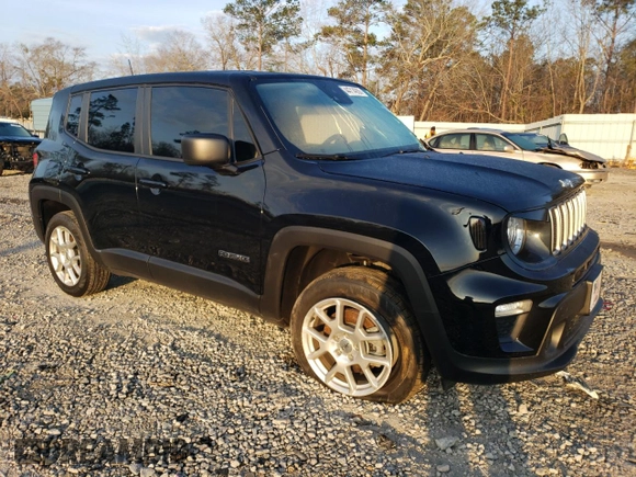 2023 Jeep Renegade Upland with VIN ZACNJDB1XPPP15384, listed as a Copart auction lot 44714055 with 28,125 mi miles and Salvage title. Bid and sale history available at DreamBid. Image 4.