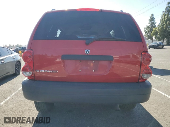 2006 Dodge Durango SXT with VIN 1D4HD38K86F174504, listed as a Copart auction lot 80253834 with 185,386 mi miles and Salvage title. Bid and sale history available at DreamBid. Image 6.
