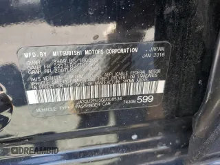 2016 Mitsubishi Lancer ES with VIN JA32U2FU3GU008534, listed as a Copart auction lot 66683514 with Not Provided miles and Salvage Title. Bid and sale history available at DreamBid. Image 12.