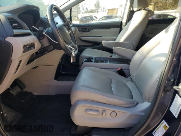 2020 Honda Odyssey EX-L with VIN 5FNRL6H73LB054188, listed as a Copart auction lot 48288055 with 58,047 mi miles and Salvage Title. Bid and sale history available at carsss.com. Image 7.