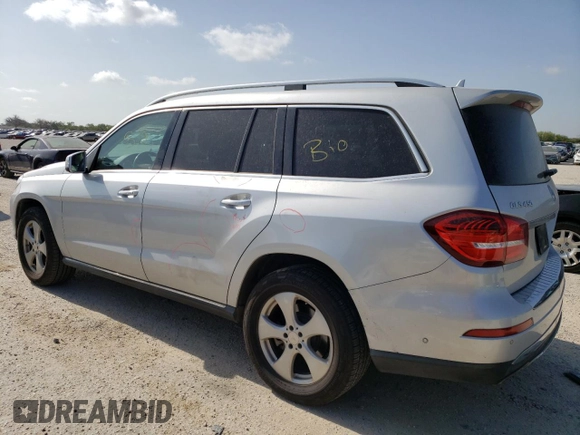 2017 Mercedes-Benz GLS with VIN 4JGDF6EE3HA786062, listed as a Copart auction lot 60700013 with 83,123 mi miles. Bid and sale history available at carsss.com. Image 2.