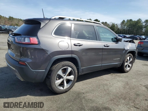 2021 Jeep Cherokee Limited with VIN 1C4PJMDXXMD184761, listed as a Copart auction lot 50923415 with 30,881 mi miles and Salvage title. Bid and sale history available at DreamBid. Image 3.