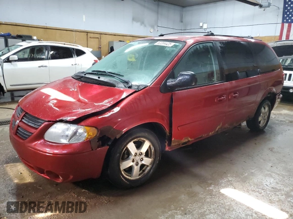 2005 Dodge Caravan SXT with VIN 2D4GP44L45R462115, listed as a Copart auction lot 52204425 with 240,531 mi miles and Clean Title. Bid and sale history available at carsss.com. Image 1.