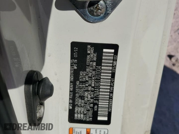 2013 Scion FR-S with VIN JF1ZNAA18D1707004, listed as a Copart auction lot 47141435 with 79,379 mi miles and Salvage Title. Bid and sale history available at carsss.com. Image 12.