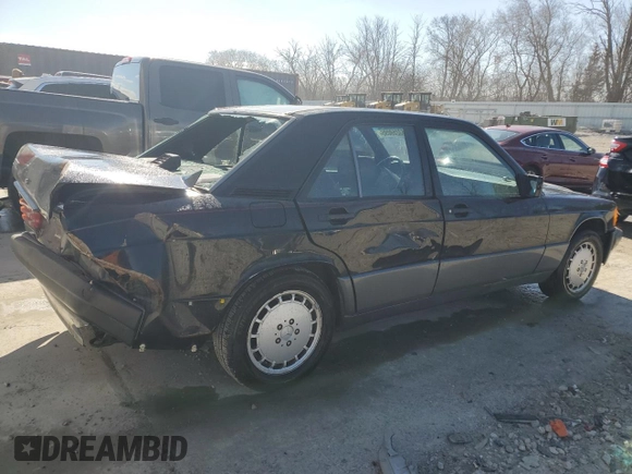 1993 Mercedes-Benz 190 z VIN WDBDA28D1PG007363, wystawiony jako Copart lot #53259095 z przebiegiem 85 393 mil mil oraz Nie do naprawy • Non repairable. Historia ofert i sprzedaży dostępna na DreamBid. Obrazek 3.