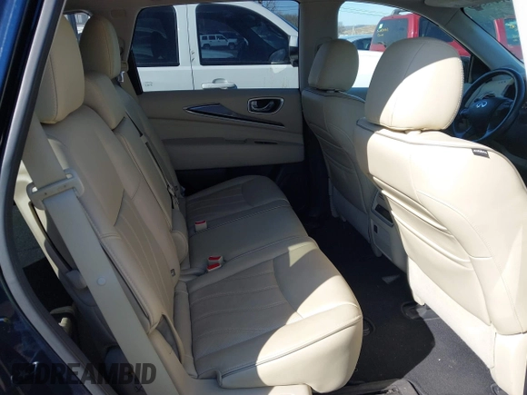 2017 Infiniti QX60 with VIN 5N1DL0MN6HC520790, listed as a IAAI auction lot 41475529 with 146,236 mi miles and . Bid and sale history available at carsss.com. Image 8.
