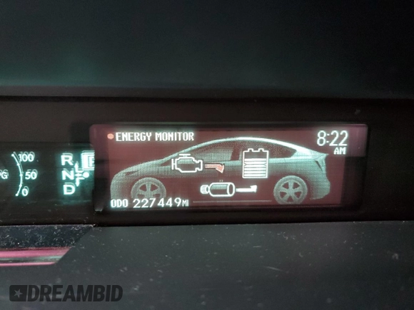 2013 Toyota Prius One with VIN JTDKN3DU1D1726782, listed as a Copart auction lot 54484445 with 227,449 mi miles and Salvage Title. Bid and sale history available at carsss.com. Image 9.