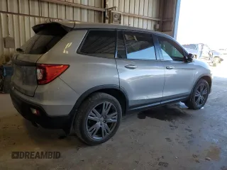 2021 Honda Passport EX-L with VIN 5FNYF7H54MB008281, listed as a Copart auction lot 50746845 with 77,559 mi miles and Salvage Title. Bid and sale history available at carsss.com. Image 3.