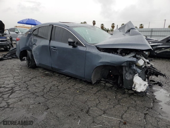 2022 Mazda Mazda3 Sedan Carbon Edition with VIN JM1BPACLXN1507599, listed as a Copart auction lot 48744595 with 24,455 mi miles and Salvage Title. Bid and sale history available at carsss.com. Image 4.