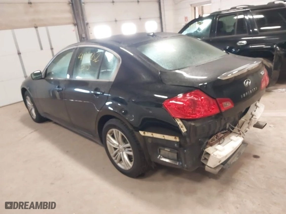 2012 Infiniti G25 Sedan x with VIN JN1DV6AR4CM861085, listed as a IAAI auction lot 41391852 with NaN miles. Bid and sale history available at carsss.com. Image 3.