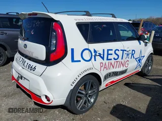 2014 Kia Soul + with VIN KNDJP3A57E7034169, listed as a IAAI auction lot 41858390 with 136,943 mi miles. Bid and sale history available at carsss.com. Image 4.