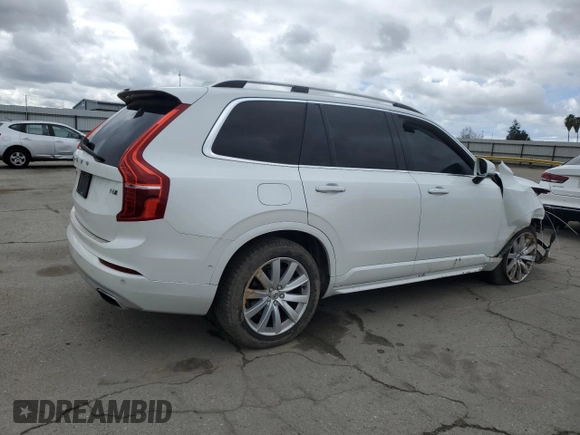 2016 Volvo XC90 T6 Momentum with VIN YV4A22PK5G1060102, listed as a Copart auction lot 47650575 with 158,021 mi miles and Salvage Title. Bid and sale history available at DreamBid. Image 3.