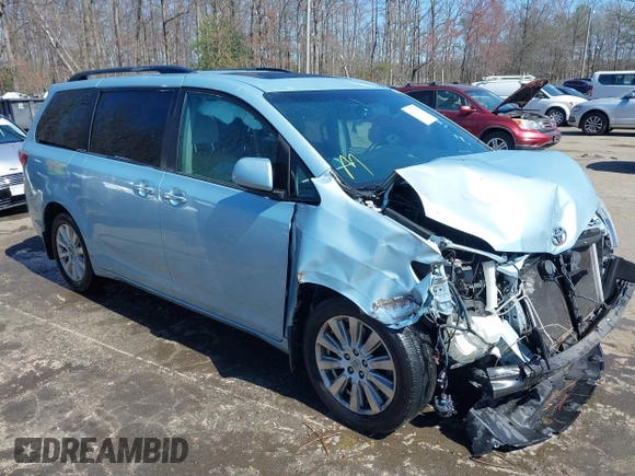 2017 Toyota Sienna with VIN 5TDDZ3DC9HS164773, listed as a IAAI auction lot 41811899 with 100,301 mi miles and . Bid and sale history available at DreamBid. Image 1.