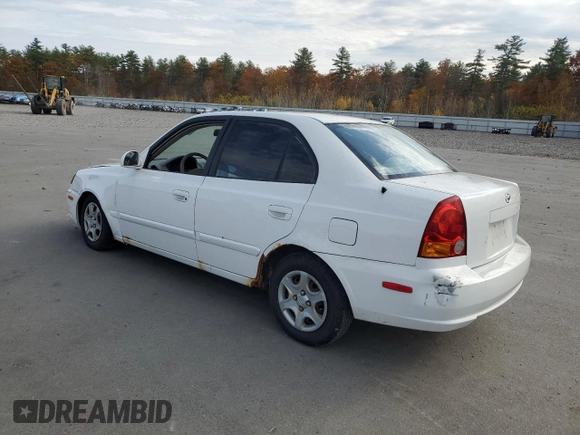 2005 Hyundai Accent GLS with VIN KMHCG45CX5U640554, listed as a Copart auction lot 77653664 with 179,642 mi miles and Clean Title. Bid and sale history available at carsss.com. Image 2.